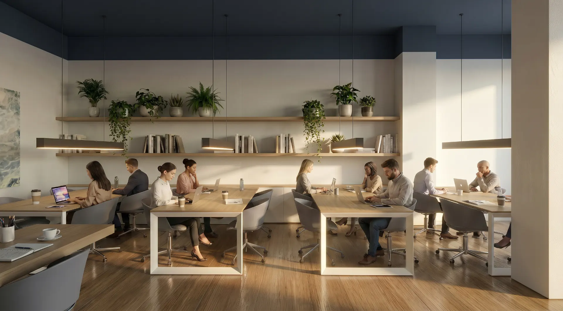 Espai principal de Starteria Coworking Terrassa